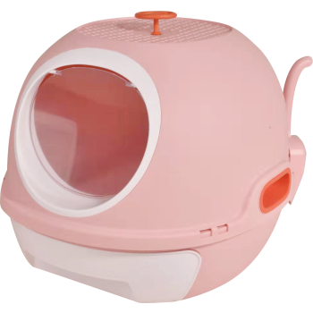 YES4PETS Hooded Cat Toilet Litter Box Tray House With Drawer and Scoop Pink