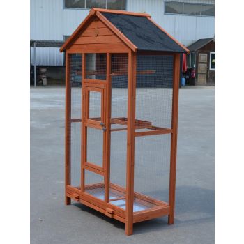 YES4PETS Wooden XXL Pet Cages Aviary Carrier Travel Canary Parrot Bird Cage