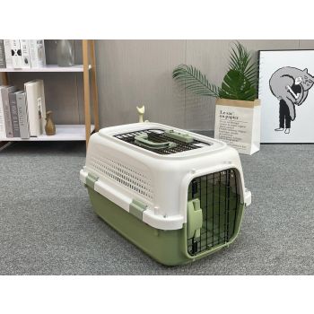 YES4PETS Small Dog Cat Rabbit Crate Pet Kitten Carrier Parrot Cage Green