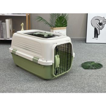 YES4PETS Medium Dog Cat Rabbit Crate Pet Kitten Carrier Parrot Cage Green