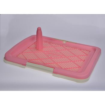 YES4PETS Medium Portable Dog Potty Training Tray Pet Puppy Toilet Trays Loo Pad Mat Pink