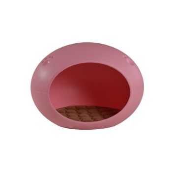 YES4PETS Medium Cave Cat Kitten Box Igloo Cat Bed House Dog Puppy House Pink