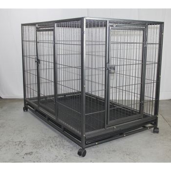 YES4PETS XL Pet Dog Cat Cage Metal Crate Kennel Portable Puppy Cat Rabbit House