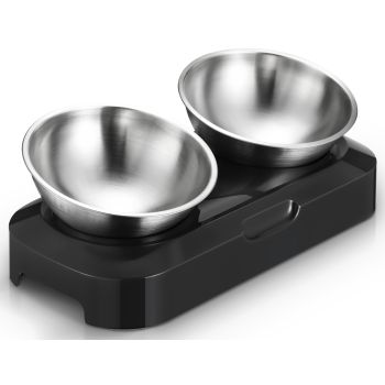 YES4PETS Stainless Steel Pet Bowl Water Bowls Portable Anti Slip Skid Feeder Dog Rabbit Cat