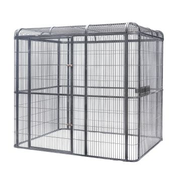 YES4PETS XXXXL Walk-in Bird Cat Dog Cage Pet Parrot Aviary  Perch 219x158x203cm With Green Cover