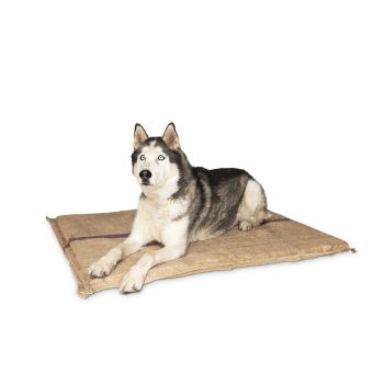 Jumbo Hessian Pet Dog Puppy Bed Mat Pad House Kennel Cushion With Foam 110 x 78Â cm