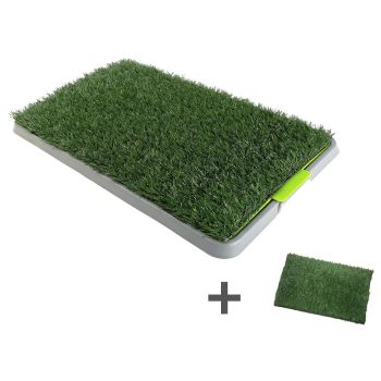 YES4PETS Indoor Dog Puppy Toilet Grass Potty Training Mat Loo Pad pad With 2 Grass