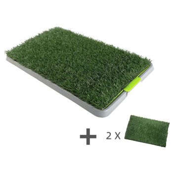 YES4PETS Indoor Dog Puppy Toilet Grass Potty Training Mat Loo Pad pad With 3 Grass