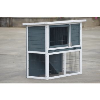 YES4PETS L Double Storey Rabbit Hutch Guinea Pig Cage , Ferret cage W Pull Out Tray