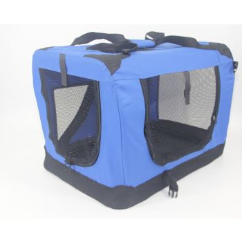 YES4PETS XXXL Portable Foldable Pet Dog Cat Puppy Soft Crate-Blue