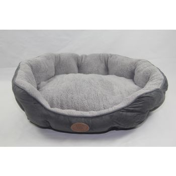 YES4PETS Blue / Grey Washable Fleece  Soft Pet Dog Puppy Cat Bed-Large