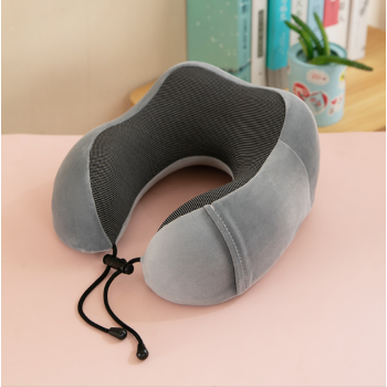 U-shaped Travel Memory Foam Rebound Pillow Sleeping Pad Neck Support Headrest