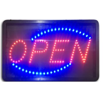 CHOSEN BRANDED " OPEN" LED SIGN BOARD 56X33CM