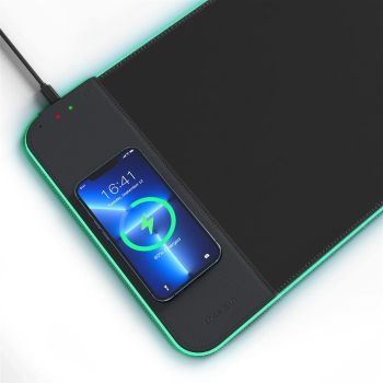 CHOETECH T543-F RGB Illuminated 15W Wireless Charging Mouse Pad 