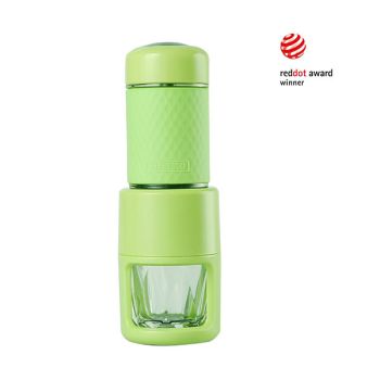 STARESSO Coffee Maker Red Dot Award Winner Portable Espresso Cappuccino Quick Cold Brew Manual Coffee Maker Machines All in One - Green