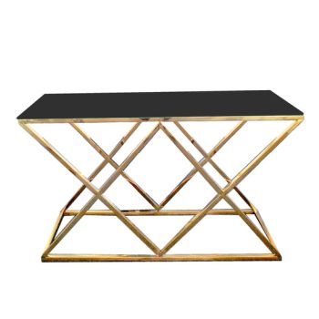 Alsea - Gold Console Table