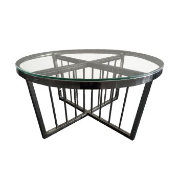 Serena Coffee Table - CLEARTOP - 95cm Black