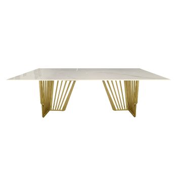 Salina Gold Dining Table -100cm x 200cm