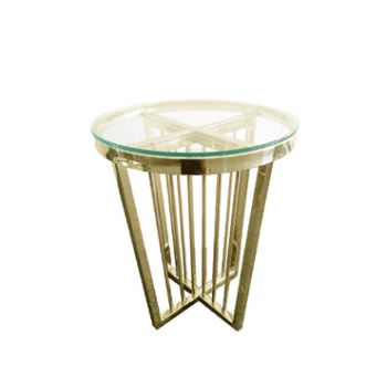 Salina Coffee Table - ClearTop - 45cm Gold