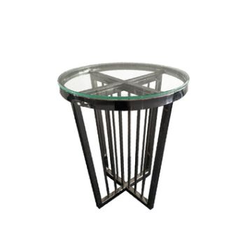 Salina Coffee Table - ClearTop - 45cm Black