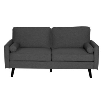 Lexi 2.5 Seater Sofa Fabric Uplholstered Lounge Couch - Dark Grey