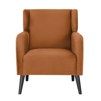 Bianca Accent Sofa Arm Chair Fabric Uplholstered Lounge Couch - Orange