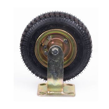 8 Inch Fixed Castor Caster Pneumatic Tyres Tyre  Wheel Trolley Cart Wheelbarrow