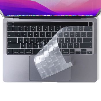 Keyboard Cover Skin For MacBook Pro 13 Pro 16 A2338 A2289 A2251 A2141 M1 M2 2020 to 2023 Clear