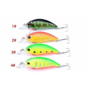 4x 7.5cm Popper Crank Bait Fishing Lure Lures Surface Tackle Saltwater