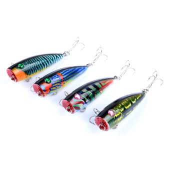 4X 6.8cm Popper Poppers Fishing Lure Lures Surface Tackle Saltwater