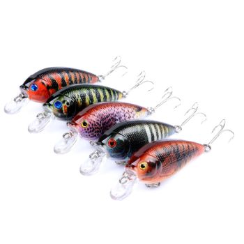 5x 7cm Popper Crank Bait Fishing Lure Lures Surface Tackle Saltwater