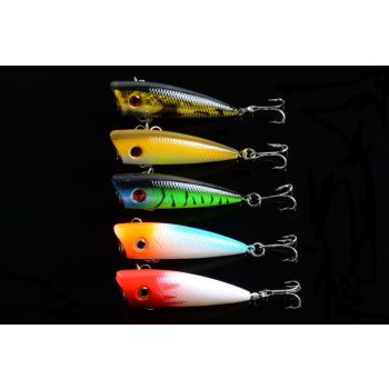 5X 6cm Popper Poppers Fishing Lure Lures Surface Tackle Fresh Saltwater