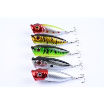 5X 6.5cm Popper Poppers Fishing Lure Lures Surface Tackle Fresh Saltwater