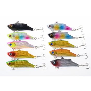 10x 5.5cm Vib Bait Fishing Lure Lures Hook Tackle Saltwater