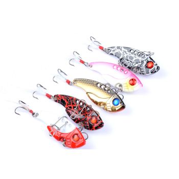 4x 5.5cm Vib Bait Fishing Lure Lures Hook Tackle Saltwater