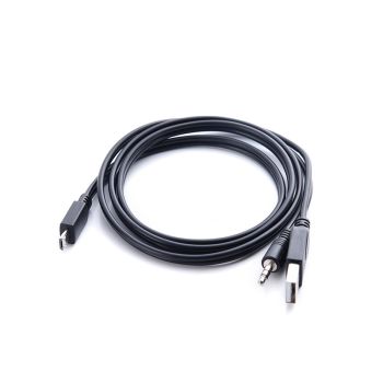 2 in1 Cable - Mini Micro USB to USB 3.5mm Aux Audio Jack Connection Cable