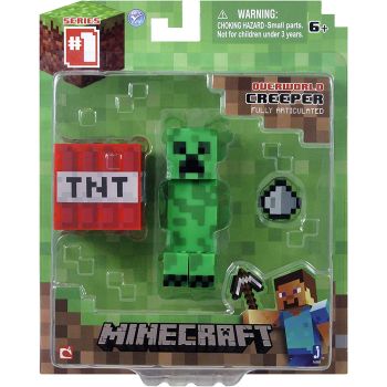 Minecraft Overworld Creeper Core Figure With Accessories