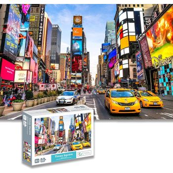 Jigsaw Puzzles for Adults 1000 Pieces Interesting Toys Brain Teaser Jigsaw Puzzles Unique Hard Puzzles Games(Times Square)