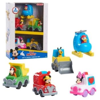 Disney Mickey Let's Work Vehicle Play Set 3+