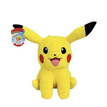 Wicked Cool Toys Pokémon Sitting Plush Pikachu 12"