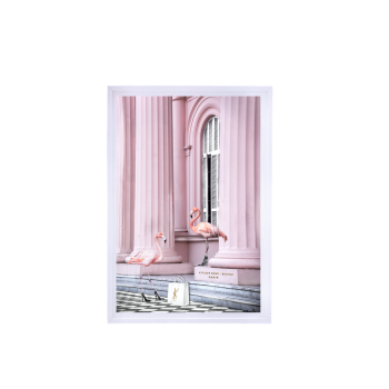 Interior Ave - Saint Pink - 90cm x 60cm White Framed Artwork