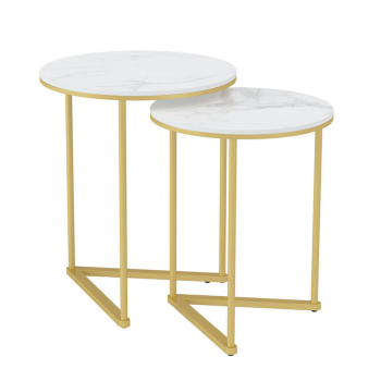 Interior Ave - Nala Gold Nested Side Table Set