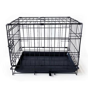 36" Pet Dog Cage Kennel Metal Crate Enlarged Thickened Reinforced Pet Dog House