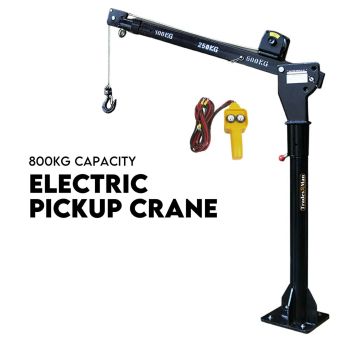 800kg Electric Hoist Winch Crane 12V Swivel Car Truck UTE Lift 360Â° Pick Up