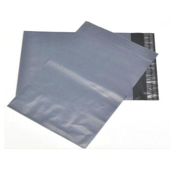 100 Bulk Buuy Pack - 400x300 mm GREY PLASTIC MAILING SATCHEL COURIER BAG POLY POSTAGE SHIPPING POST SELF SEAL