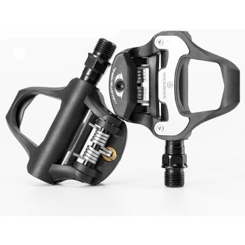 Self Lock Clip In Bike Pedals LOOK KEO Cleat MTB Road 700C Hybrid BMX - Rockbros Black