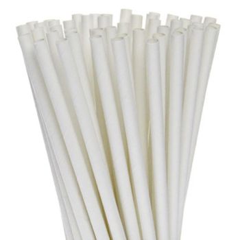 1000 Bulk Wholesale Pack White Drinking Straws Biodegradable Eco Paper Birthday Party Event Bistro Bar Cafe Take Away