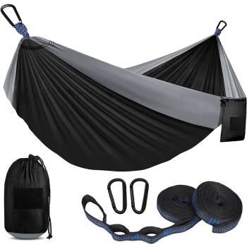 Black & Grey Camping Hammock