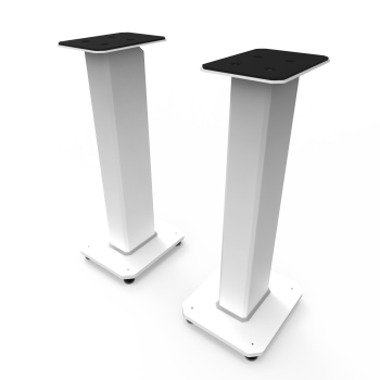 Kanto SX26W 26" Tall Fillable Speaker Stands with Isolation Feet - Pair, White