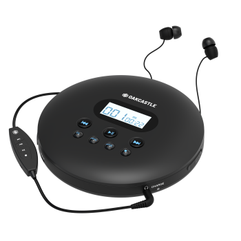 Majority Oakcastle CD100 Bluetooth Portable CD Player - Black